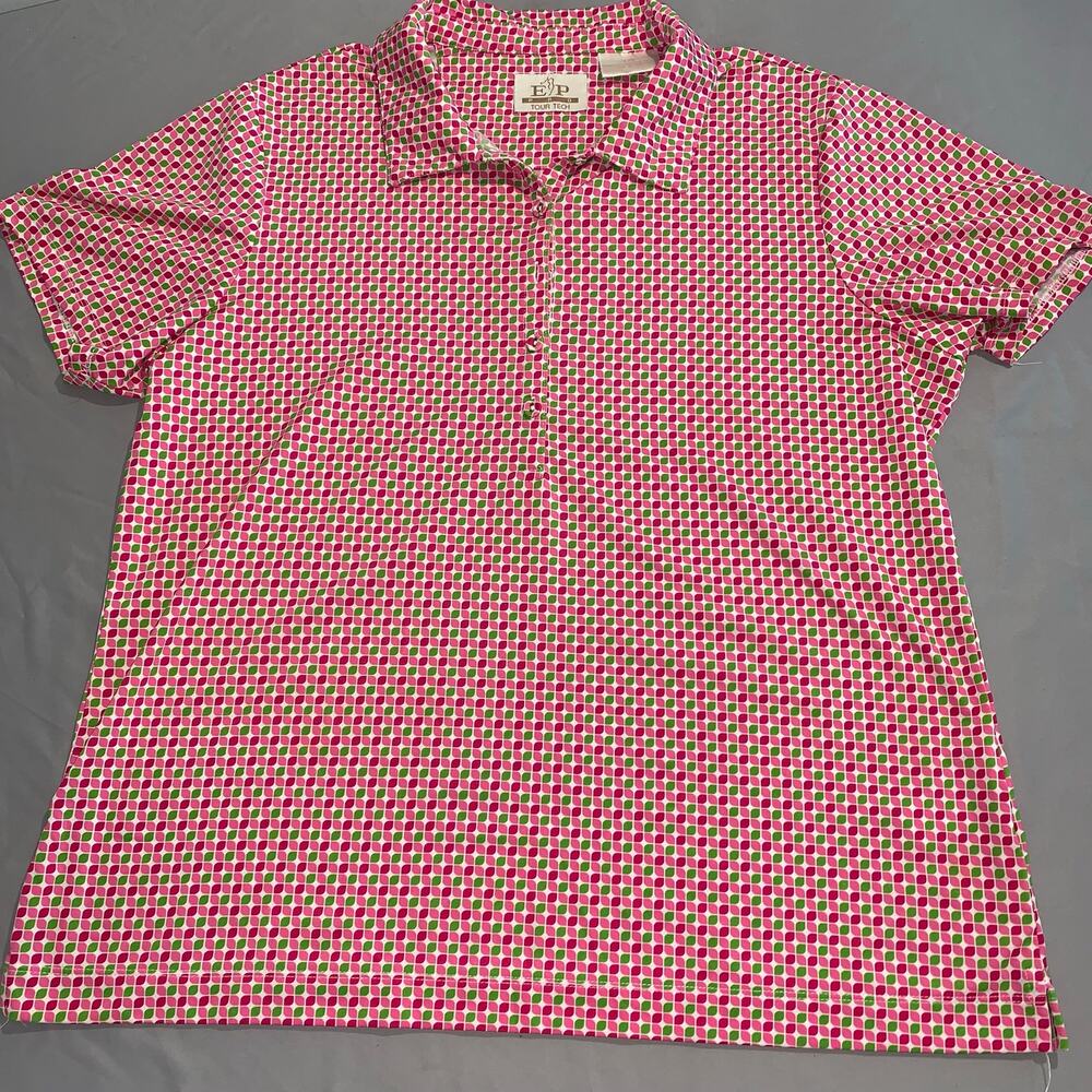 EP Tour Tech Women’s Large Polo Shirt Performance Stretch Golf Top L/G
